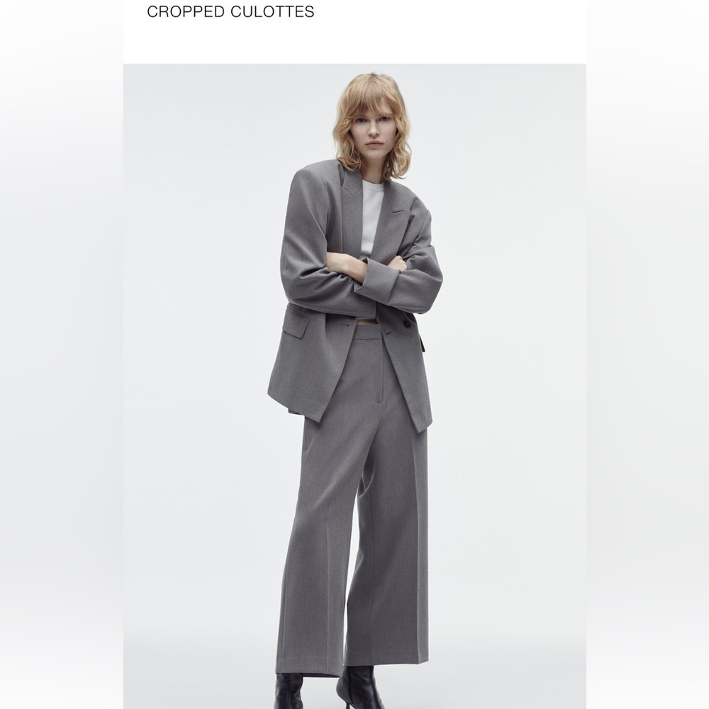 Set of two Zara wide leg trousers